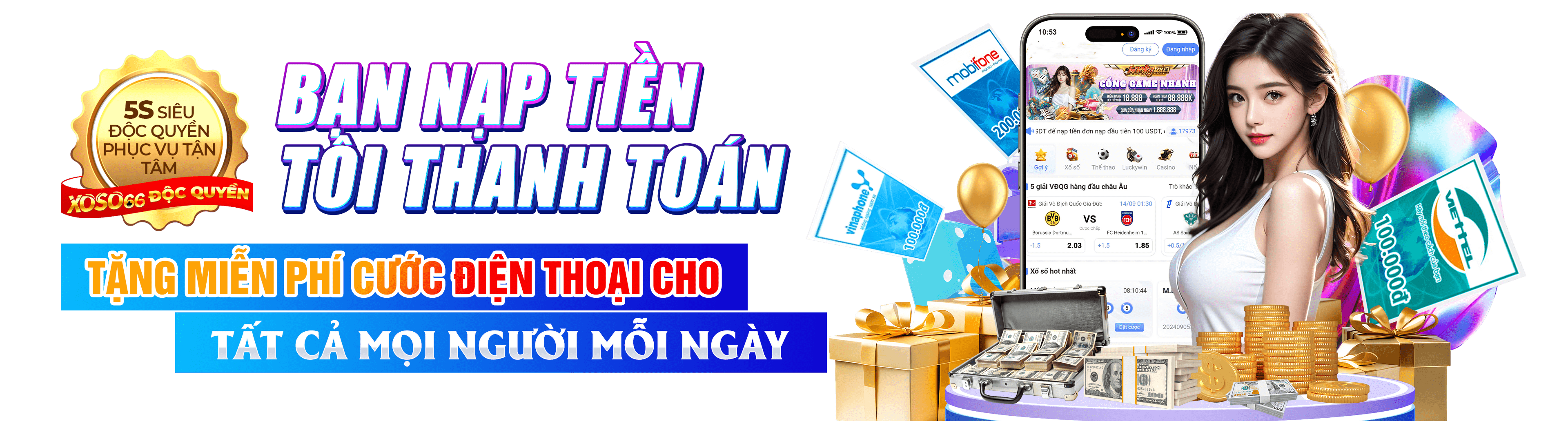 Hình ảnh quảng cáo của 45678 hiển thị nền tảng và các lợi ích